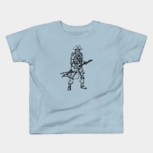 SEEMBO Pirate Playing Guitar Musician Guitarist Music Band Kids T-Shirt